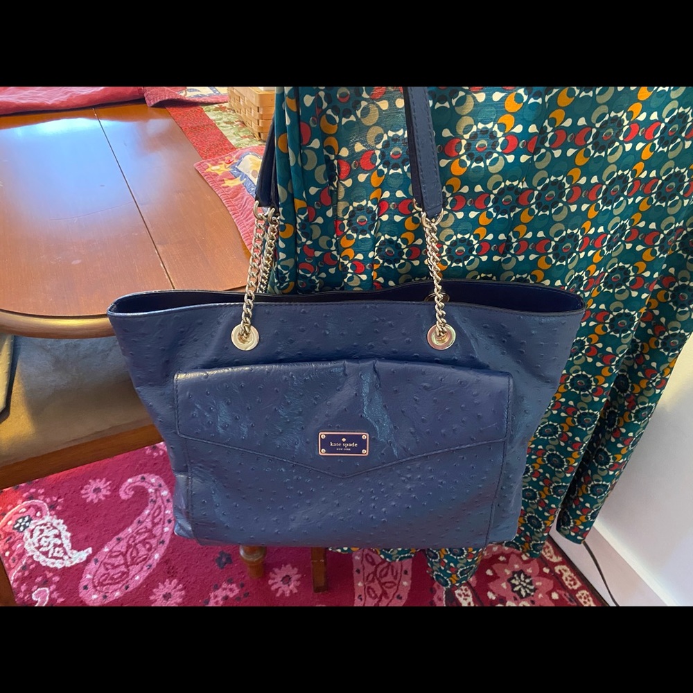 Kate Spade ♠️ Halsey Ostrich bag.